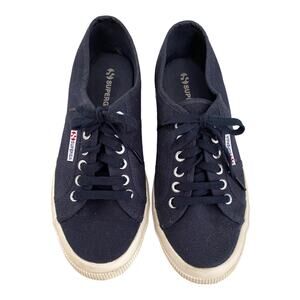 Superga 2750 Cotu Classic Navy Sneaker Trainer S000010933 Womens Size 7.5 EU 40